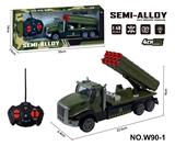 OBL10260851 - 四通遥控合金拖头车(军事火箭炮）