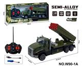 OBL10260852 - 四通遥控合金拖头车(军事火箭炮）