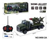 OBL10260854 - 四通遥控合金拖头车(军事火导弹）