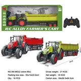 OBL10263349 - 合金版农夫农业运输车/自动演示/前进/后退/左转/右转/灯光