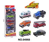 OBL10264436 - 1:64滑行合金车 6只装