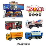 OBL10264461 - 合金城市回力车(货柜车+滚筒车+洒水车+云梯车)