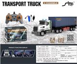 OBL10264802 - 1:12 2.4G对频 九通灯光音乐遥控货柜拖车