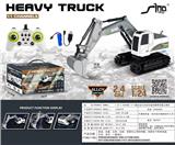 OBL10264819 - 1:24 2.4G 十一通合金灯光音乐遥控履带挖掘工程车