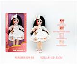 OBL10265832 - 12寸3D眼15关节实身俄文音乐灯光芭比娃娃