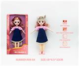 OBL10265837 - 12寸3D眼15关节实身俄文音乐灯光芭比娃娃