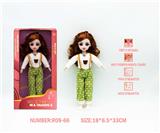 OBL10265840 - 12寸3D眼15关节实身俄文音乐灯光芭比娃娃