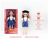 OBL10265842 - 12寸3D眼15关节实身俄文音乐灯光芭比娃娃