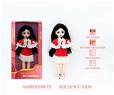 OBL10265847 - 12寸3D眼15关节实身俄文音乐灯光芭比娃娃