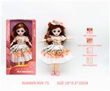 OBL10265849 - 12寸3D眼15关节实身俄文音乐灯光芭比娃娃