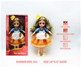OBL10265856 - 12寸3D眼15关节实身俄文音乐灯光芭比娃娃