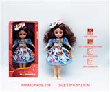 OBL10265858 - 12寸3D眼15关节实身俄文音乐灯光芭比娃娃