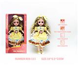 OBL10265866 - 12寸3D眼15关节实身俄文音乐灯光芭比娃娃