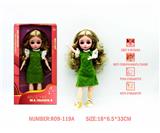OBL10265876 - 12寸3D眼15关节实身俄文音乐灯光芭比娃娃