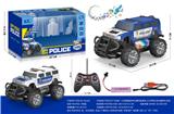 OBL10266302 - 1:20 四通遥控悍马(警车
版)喷印上UV带彩灯音乐越
野车(包电)