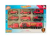 OBL10266479 - 1:64合金滑行消防车配拖头车套装
7只装