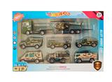 OBL10266481 - 1:64合金滑行军事车配拖头车飞机套装
8只装
