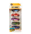 OBL10266508 - 1:64合金火焰纹滑行车5只套装  6款车型混装