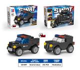 OBL10266903 - 益智城市积木2变特警福特皮卡车（96PCS）   八款混装