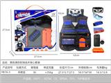 OBL10267317 - 黑色薄款软弹战术背心套装