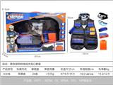 OBL10267318 - 黑色厚款软弹战术背心套装