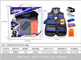 OBL10267320 - 黑色厚款软弹战术背心套装