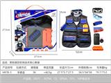 OBL10267321 - 黑色厚款软弹战术背心套装