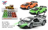 OBL10268564 - 1:32 合金车 兰博基尼小牛 开门回力灯光音乐(12只装)