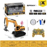 OBL10271837 - 1:22十一通遥控灯光声音喷雾工程钻土机