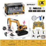 OBL10271838 - 1:22十一通合金遥控灯光声音喷雾3合1工程车
