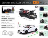 OBL10272175 - 英文1:24压铸锌合金灯光音效宝马M4车模