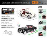 OBL10272184 - 英文1:32压铸锌合金灯光音效奔驰300SL车模