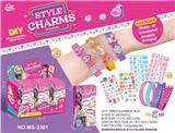 OBL10272607 - DIY串珠造型图案手链表带(18PCS)