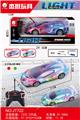 OBL10273008 - 金属漆透光壳音乐灯光遥控车 红色/绿色2色混装 1:18（包）车身3.7V充电锂电池、USB线、遥控器（2AA不包）4通