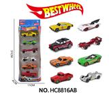 OBL10273896 - 1:64合金车(赛车)6只装