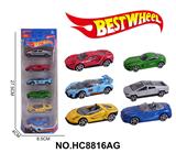 OBL10273901 - 1:64合金车(赛车)6只装