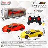 OBL10275917 - 1:8四通仿真法拉利遥控车带灯手动开门配普通遥控器/包电(GCC)