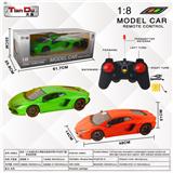 OBL10275918 - 1:8四通仿真兰博基尼遥控车带灯手动开门配普通遥控器/包电(GCC)