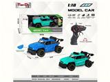 OBL10275984 - 1:18仿真四通丰田FJ高速遥控车塑料车壳带枪形遥控器2.4G（不包电）