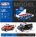 OBL10276140 - 1:32仿真丰田FJ警车回力合金车两开门带灯光音乐（12只）