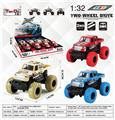 OBL10276988 - 1：30丰田双排皮卡回力大脚怪合金车带前后避震两开门带涂鸦（12pcs）