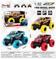 OBL10276990 - 1：30海拉克斯单排皮卡回力大脚怪合金车带前后避震两开门带涂鸦