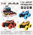 OBL10277001 - 1：30丰田FJ回力大脚怪合金车带前后避震两开门带涂鸦带音乐（12pcs）