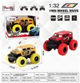 OBL10277003 - 1：30四轮悍马回力大脚怪合金车带前后避震两开门带涂鸦带音乐