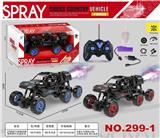 OBL10277515 - 27MHZ五通道六轮攀爬喷雾灯光遥控车1:18(包电)(GCC)