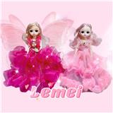 OBL10279404 - 中号25CM灯光音乐婚纱公主灯笼