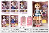 OBL10281055 - 3款14寸音乐搪胶手3D眼美国女孩肥童娃娃混装