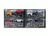 OBL10282235 - 1:50合金回力拖车4色拖合金回力豪车2款2色