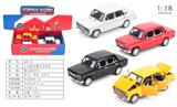 OBL10285978 - 1:18拉达合金回力车(六开带声光)(6PCS)