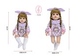 OBL10286142 - 24寸60CM环保肤感重生娃娃带IC触摸感应发声全身柔软搪胶仿真婴儿（脚部均有填棉）